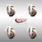 Service Caster 3 Inch 316SS High Temp Glass Filled Nylon Wheel Swivel Bolt Hole Caster Set SCC SCC-SS316BH20S314-GFNSHT-4 - alternate 2